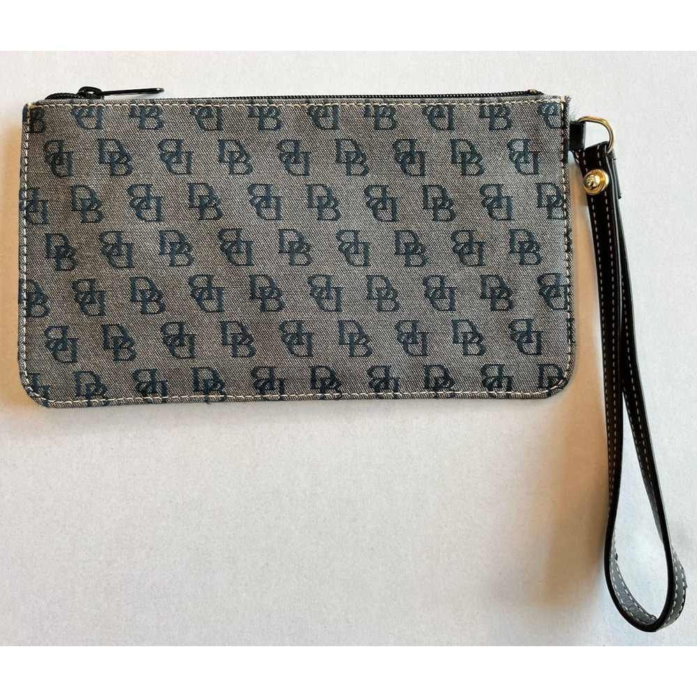 Dooney‎ and Bourke Signature Logo Keychain Wristlet Wallet - EUC